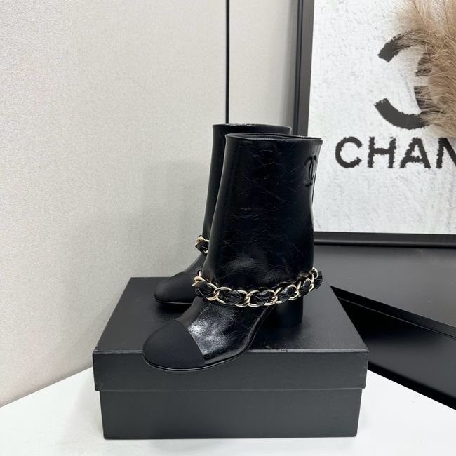 Chanel Mid-Calf Boots Calfskin 64184-1