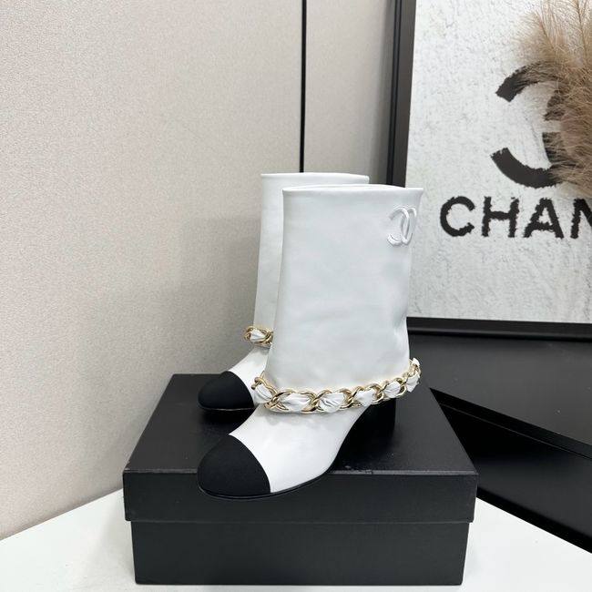 Chanel Mid-Calf Boots Calfskin 64184-2