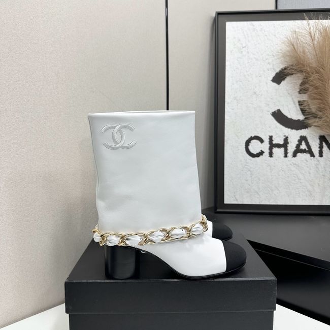 Chanel Mid-Calf Boots Calfskin 64184-2