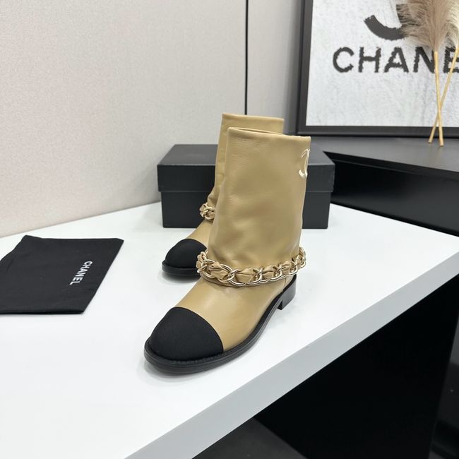 Chanel Mid-Calf Boots Calfskin 64184-3