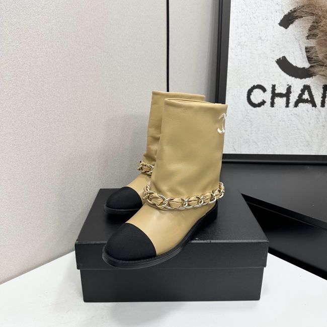 Chanel Mid-Calf Boots Calfskin 64184-3
