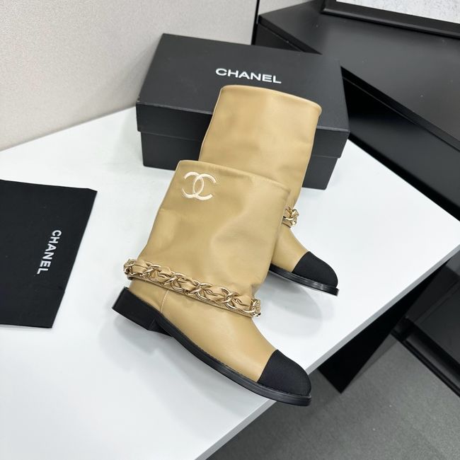 Chanel Mid-Calf Boots Calfskin 64184-3