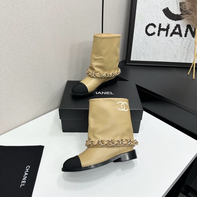 Chanel Mid-Calf Boots Calfskin 64184-3