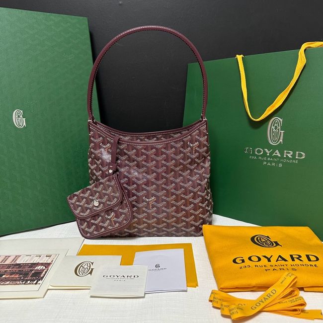 Goyard Hobo Boheme Mini Bag CL51P burgundy