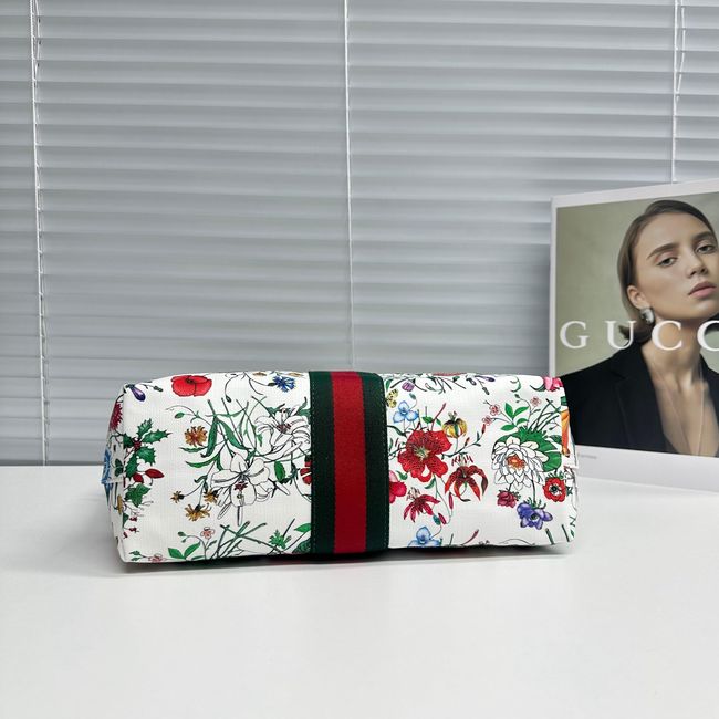 Gucci Giglio Flora large tote bag 853971 white and multicolor