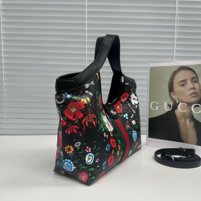 Gucci Giglio small tote bag 860845 black multicolor