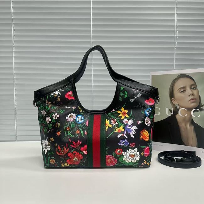 Gucci Giglio small tote bag 860845 black multicolor