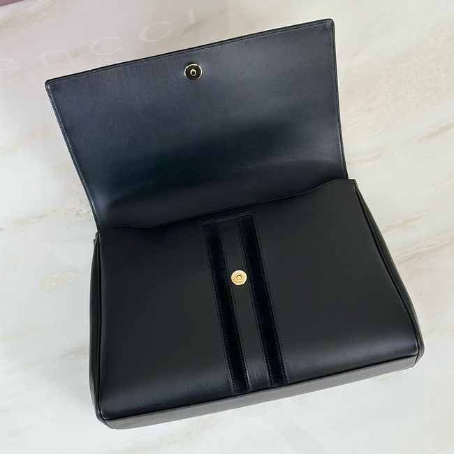 Gucci Paparazzo large top handle bag 875019-1 black leather