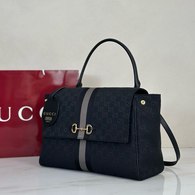 Gucci Paparazzo large top handle bag 875019 black