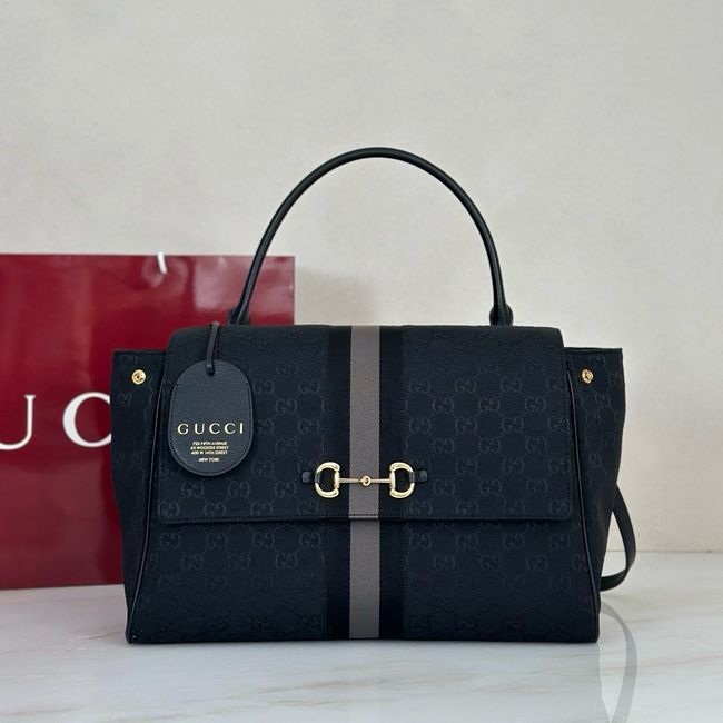 Gucci Paparazzo large top handle bag 875019 black