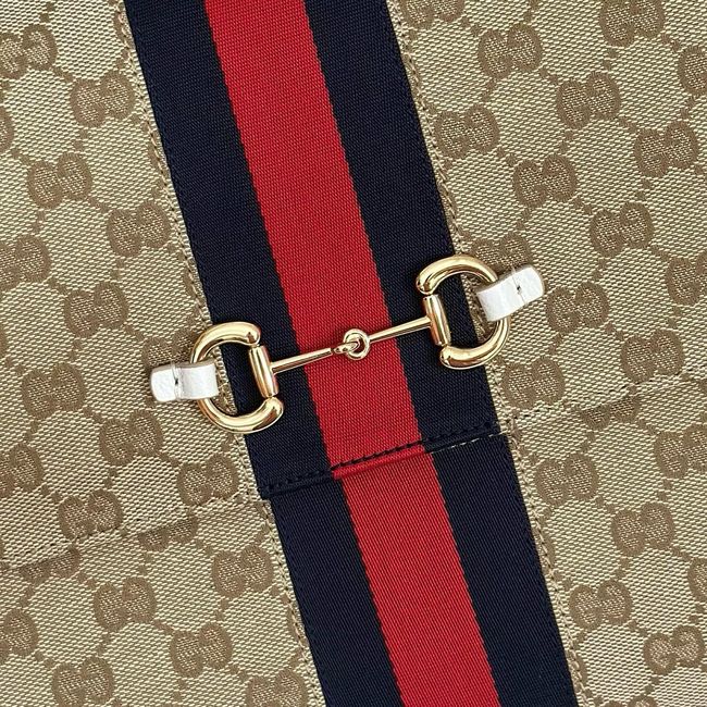 Gucci Paparazzo large top handle bag 875019 white&brown