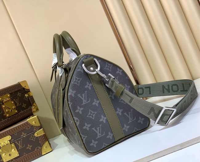 Louis Vuitton Keepall Bandouliere 35 M28639 Khaki Green
