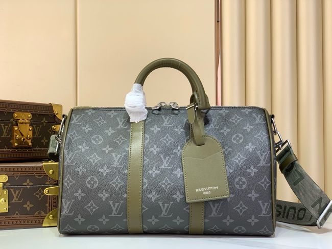 Louis Vuitton Keepall Bandouliere 35 M28639 Khaki Green