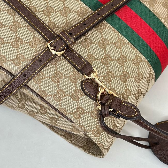 Gucci Paparazzo large top handle bag 875019 brown GG canvas