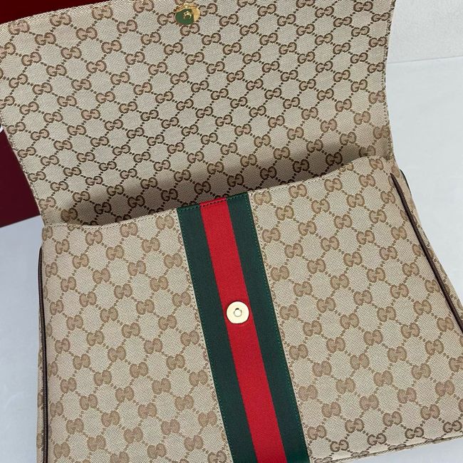 Gucci Paparazzo large top handle bag 875019 brown GG canvas