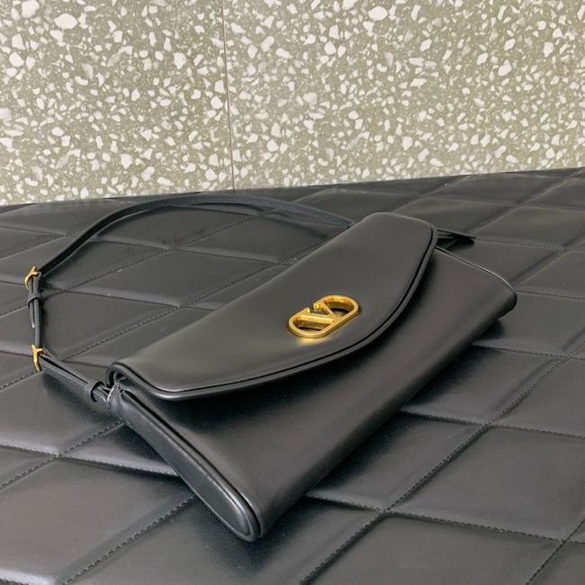 VALENTINO DEVAIN Small Sheepskin Shoulder Bag WB0T31 black