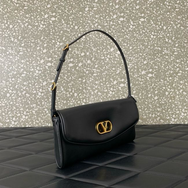VALENTINO DEVAIN Small Sheepskin Shoulder Bag WB0T31 black