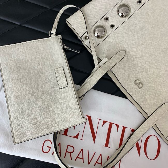 VALENTINO NELLCOTE Medium Calfskin Handbag WB0R79 WHITE