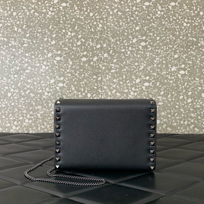 VALENTINO ROCKSTUD Small Calfskin Handbag VA088 black