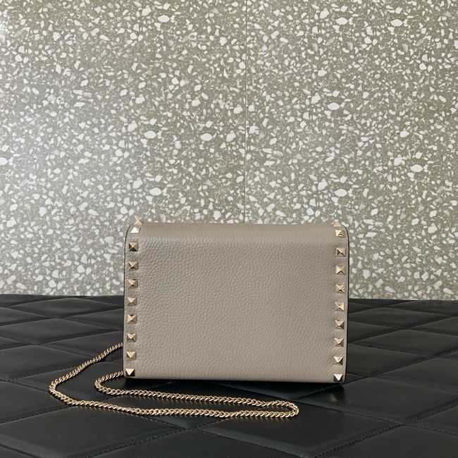 VALENTINO ROCKSTUD Small Calfskin Handbag VA088 gray
