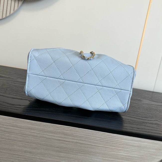 CHANEL 25 Mini Handbag AS5631 sky blue
