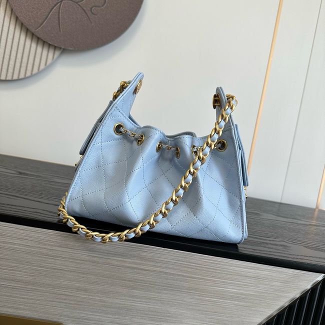 CHANEL 25 Mini Handbag AS5631 sky blue