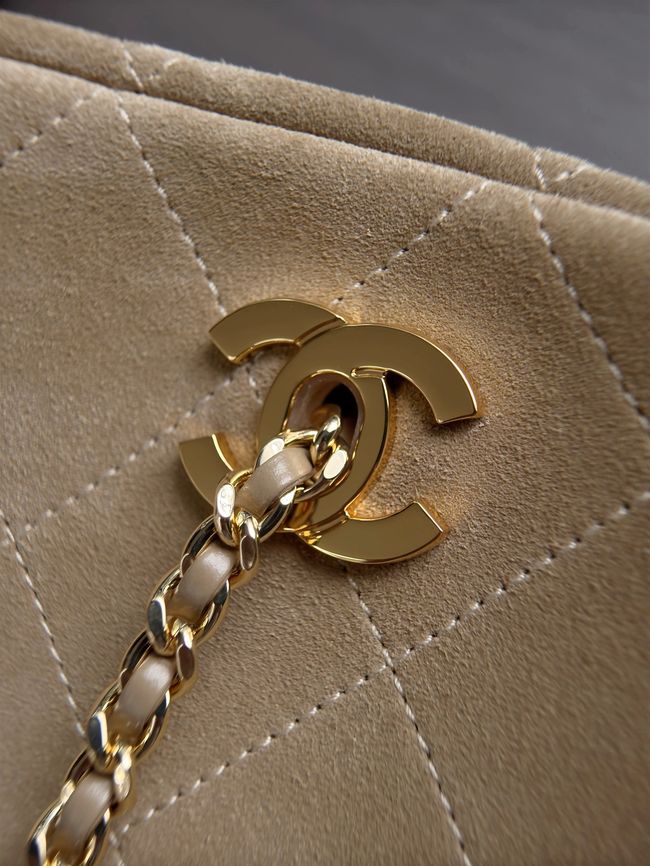 CHANEL Medium Flapbag AS6406 Dark Beige