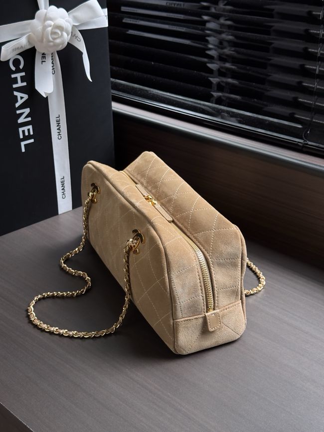 CHANEL Medium Flapbag AS6406 Dark Beige