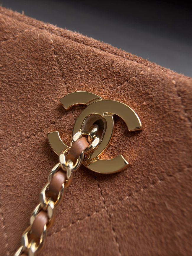 CHANEL Medium Flapbag AS6406 brown