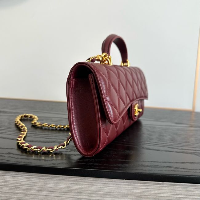 Chanel Clutch with chain Sheepskin AP5280 Burgundy