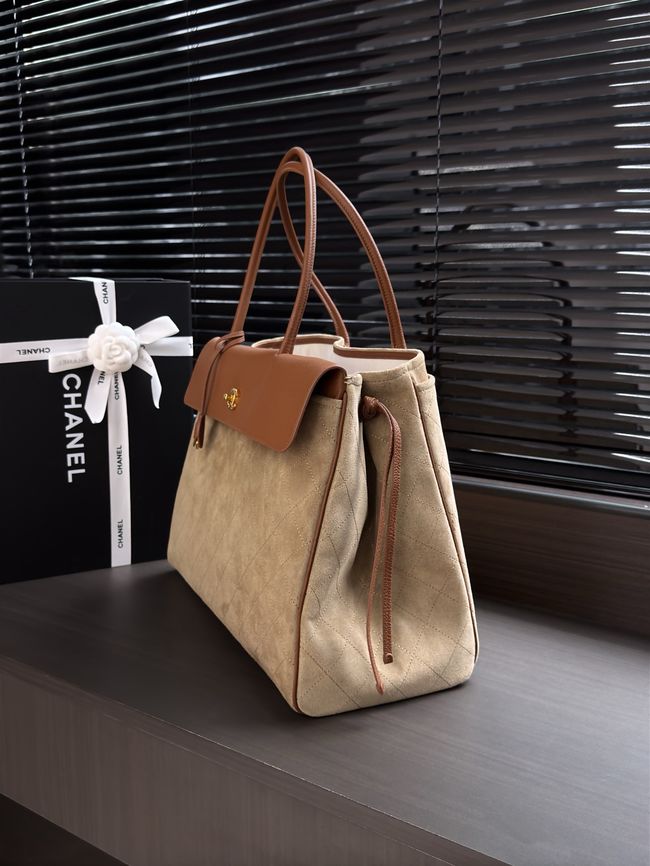 Chanel Large Shopping Bag AS6289 brown&dark Beige