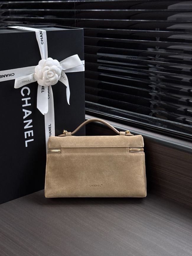 Chanel Large Vanity with chain AP5347 dark Beige