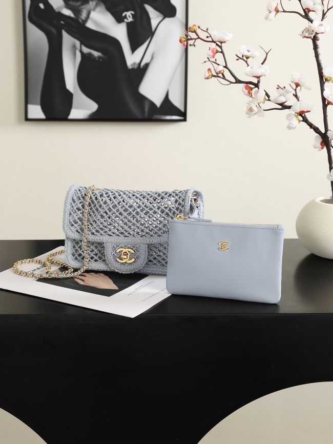 Chanel Small Flap Bag AS6157 gray