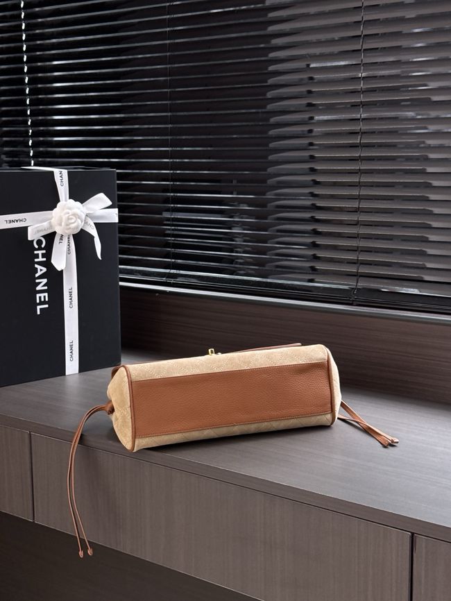 Chanel Small Shopping Bag AS6288 brown&dark Beige
