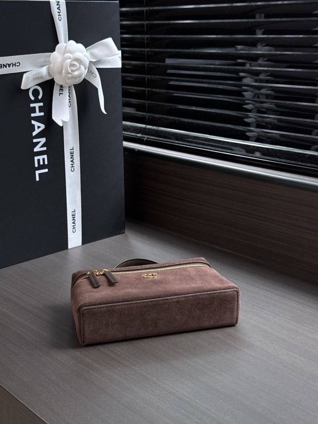 Chanel Vanity with chain AP5346 dark brown