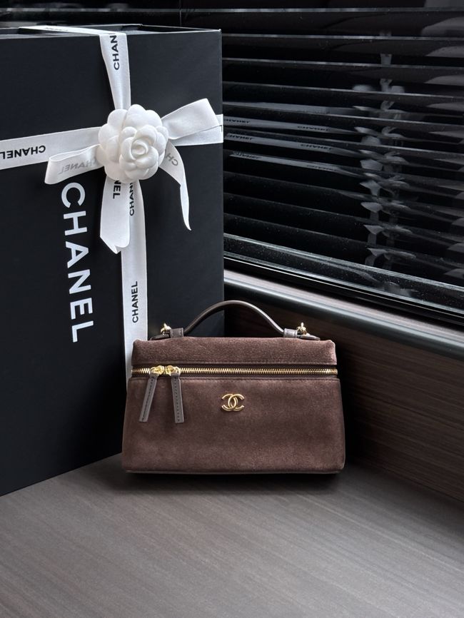 Chanel Vanity with chain AP5346 dark brown