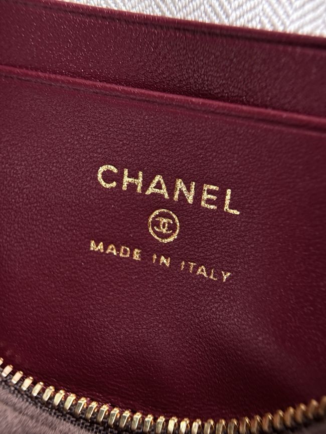 Chanel Vanity with chain AP5346 dark brown