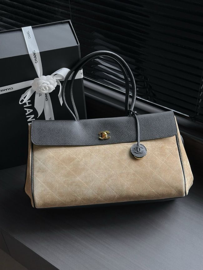 Chanel Shopping Bag AS6428 Dark Beige & Black