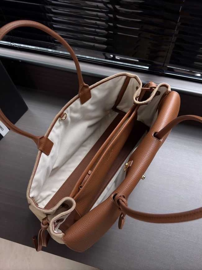 Chanel Shopping Bag AS6428 Dark Beige & camel