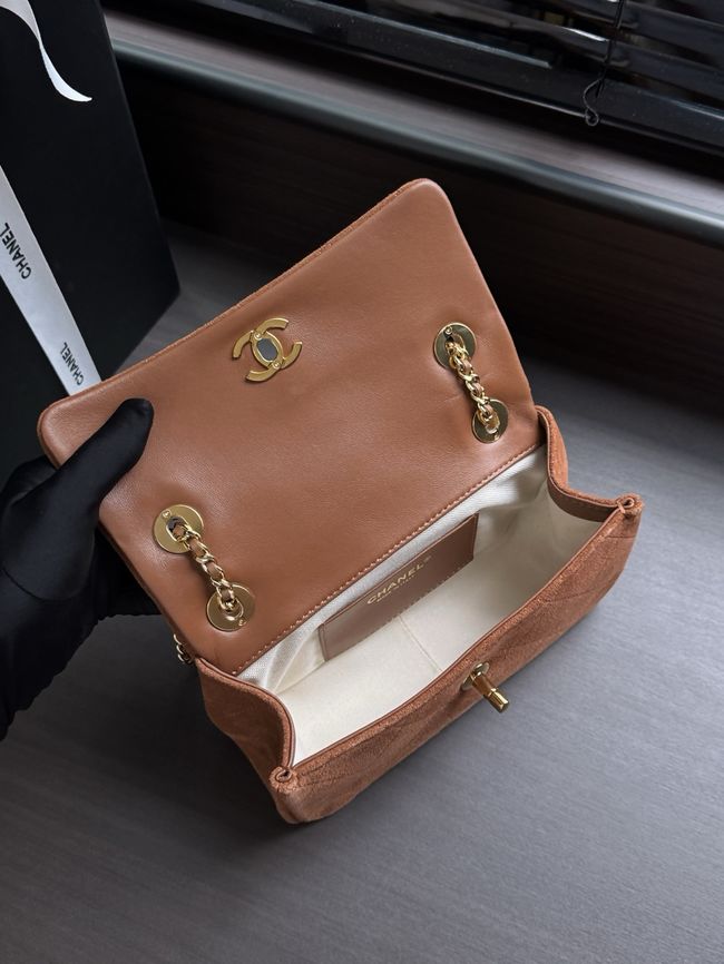 Chanel small Flap Bag AS6449 camel