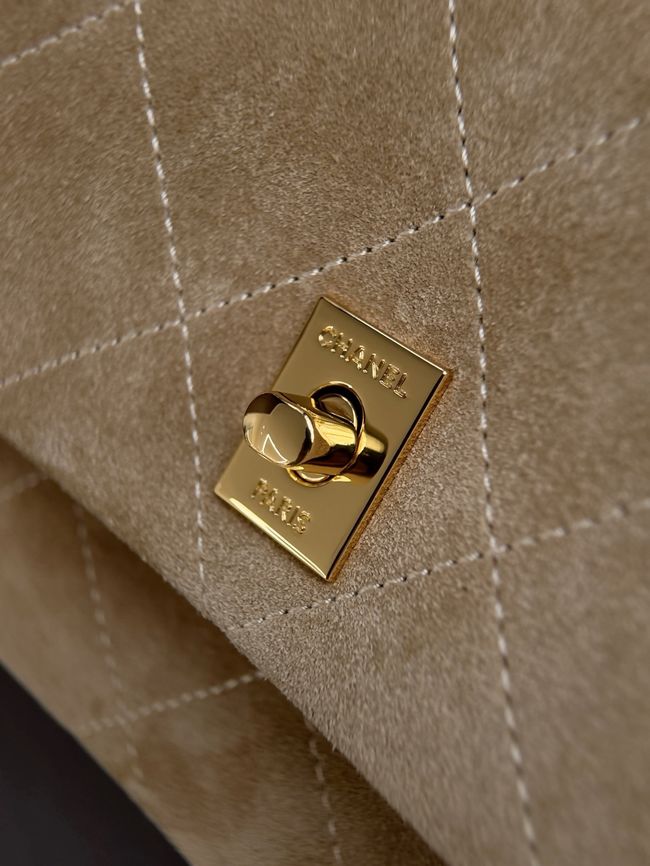 Chanel small Flap Bag AS6449 dark Beige Chanel small Flap Bag AS6449 dark Beige
