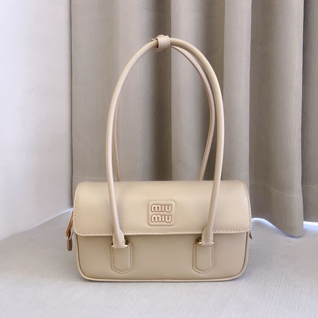 MIUMIU Arcadie leather bag 5BD282 sandy