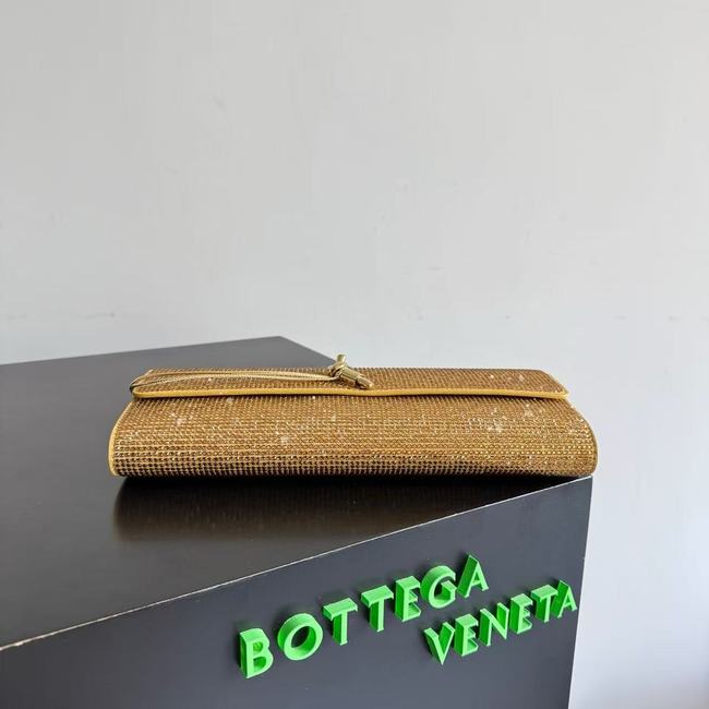 Bottega Veneta Andiamo Clutch Crystal 32190 gold