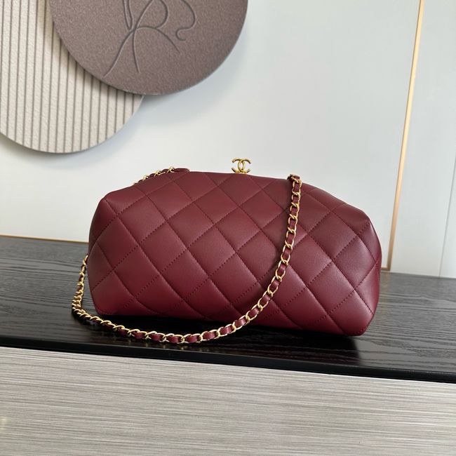 Chanel Clutch with chain Lambskin AP5252 burgundy