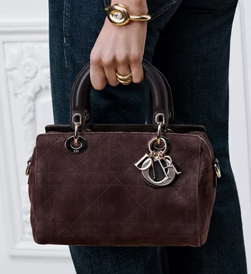 Small Dior Granville Bag Chocolate Flat Macrocannage Suede Calfskin M1441OH Small Dior Granville Bag Chocolate Flat Macrocannage Suede Calfskin M1441OH