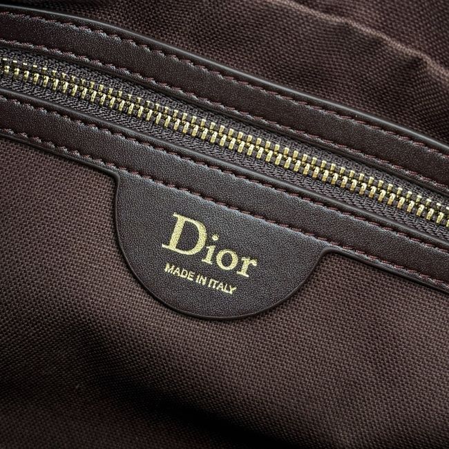 Small Dior Granville Bag Chocolate Flat Macrocannage Suede Calfskin M1441OH Small Dior Granville Bag Chocolate Flat Macrocannage Suede Calfskin M1441OH