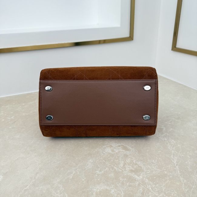 Small Dior Granville Bag Golden Saddle Flat Macrocannage Suede Calfskin M1441OH Small Dior Granville Bag Golden Saddle Flat Macrocannage Suede Calfskin M1441OH