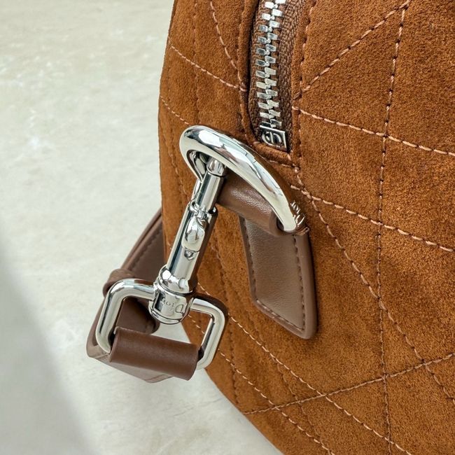Small Dior Granville Bag Golden Saddle Flat Macrocannage Suede Calfskin M1441OH Small Dior Granville Bag Golden Saddle Flat Macrocannage Suede Calfskin M1441OH