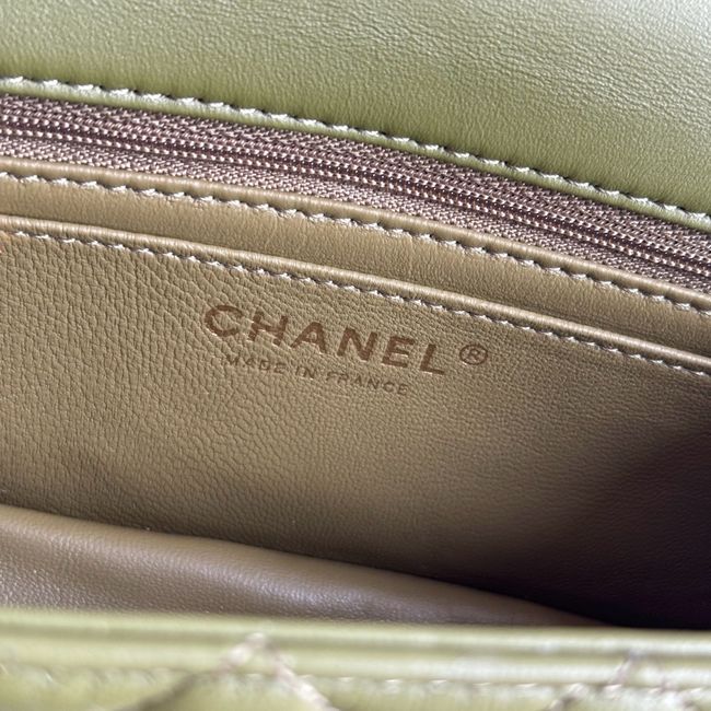 Chanel SMALL FLAP BAG sheepskin AS1787 Khaki Chanel SMALL FLAP BAG sheepskin AS1787 Khaki