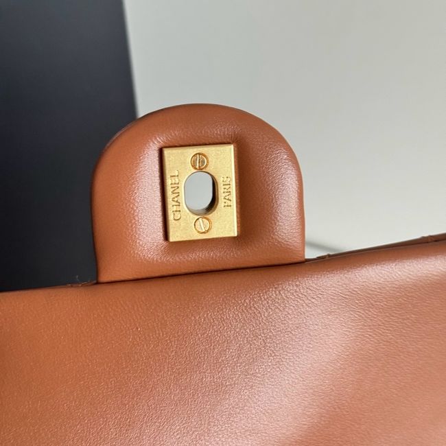 Chanel SMALL FLAP BAG sheepskin AS1787 golden brown Chanel SMALL FLAP BAG sheepskin AS1787 golden brown
